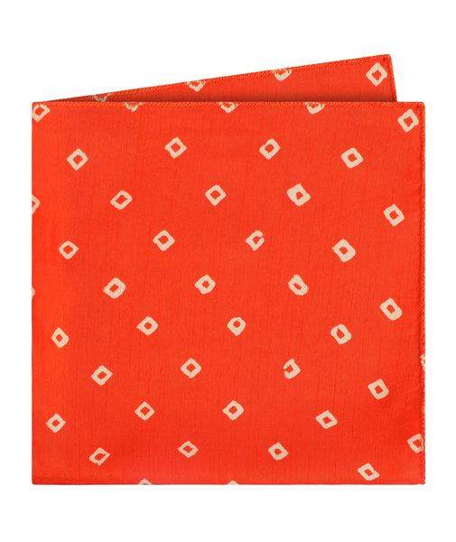 Purple Bandhani Pocket Square