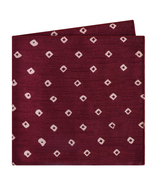 Purple Bandhani Pocket Square