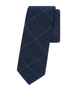 Classic Plaid Blue Tie