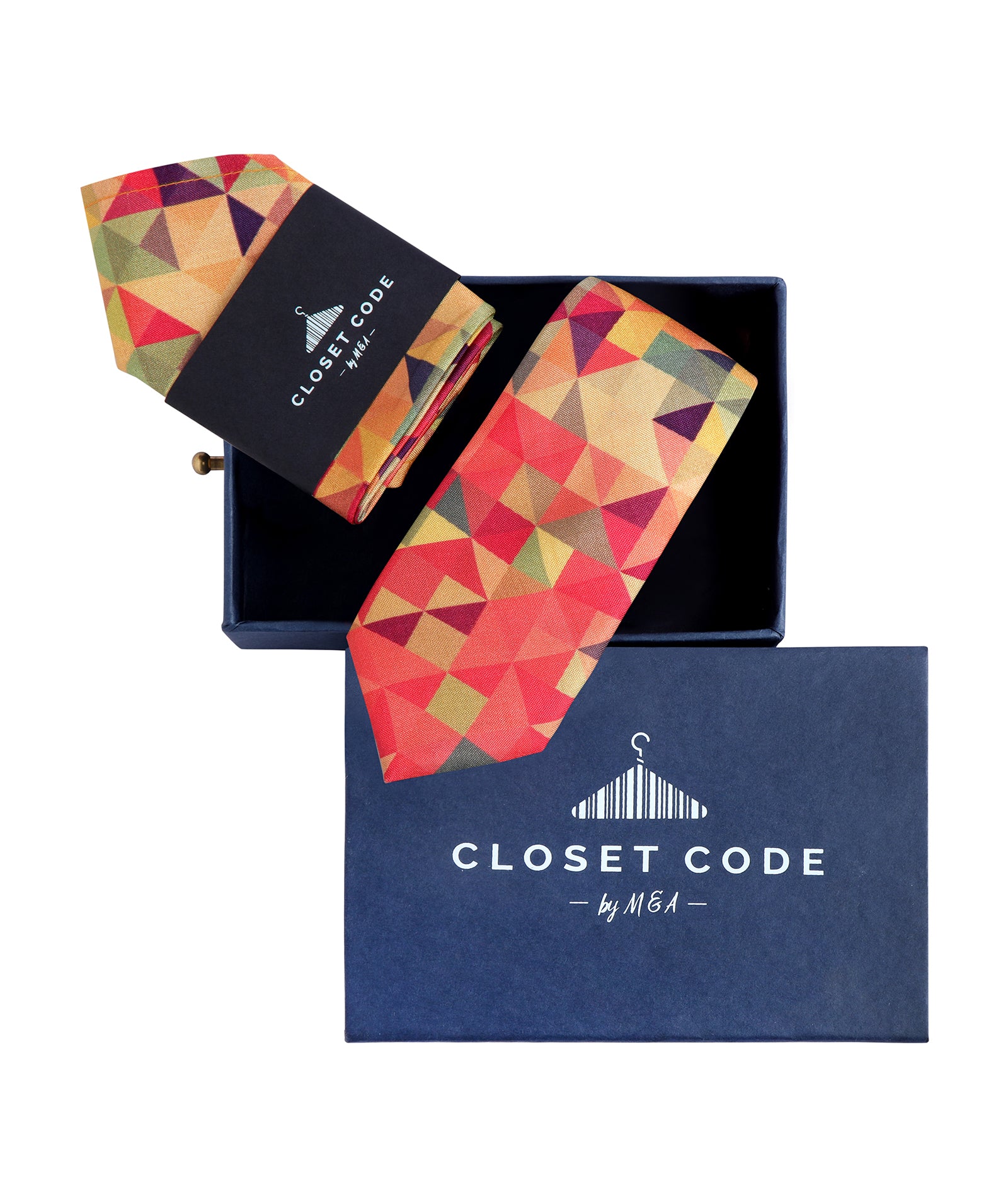 Psychedelic Shades of Pink Tie and pocket Square Gift Set