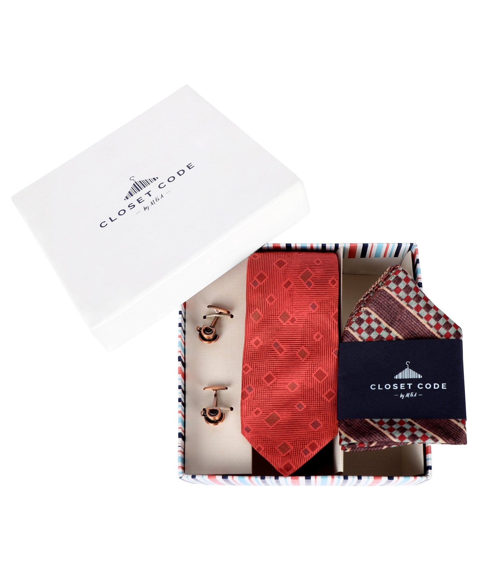 The Everyday Tie-Chai and Pocket Square Gift Set