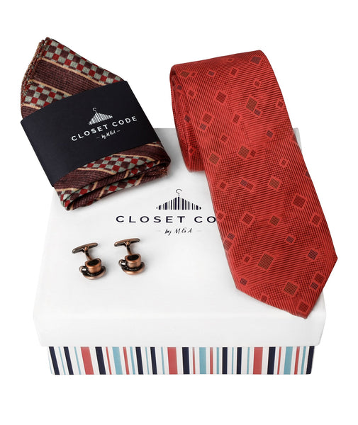 The Everyday Tie-Chai and Pocket Square Gift Set